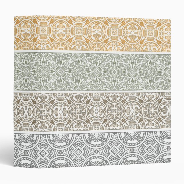 Ornamental pattern 3 ring binder (Front/Spine)