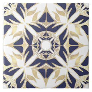 Ornamental pattern, abstract, elegant design ceramic tile