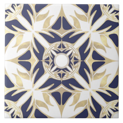 Ornamental pattern abstract elegant design ceramic tile