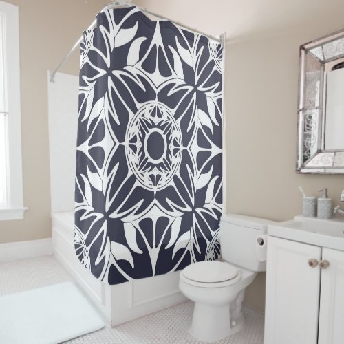 Ornamental pattern abstract elegant design shower curtain