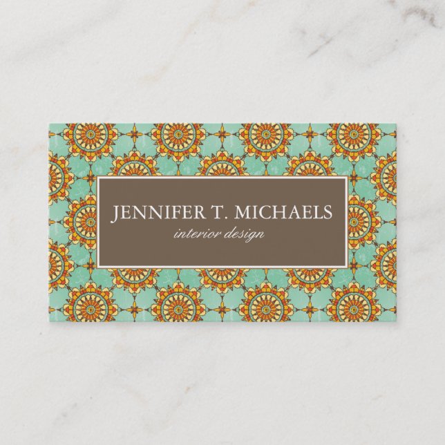 Ornamental pattern business card (Front)