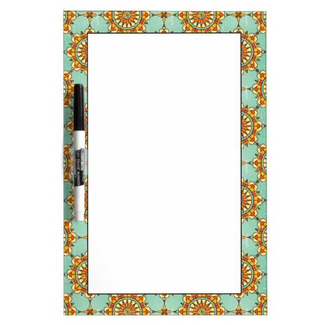 Ornamental pattern dry erase board (Front)