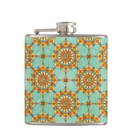 Ornamental pattern hip flask