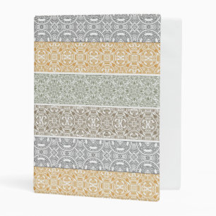 Ornamental pattern mini binder