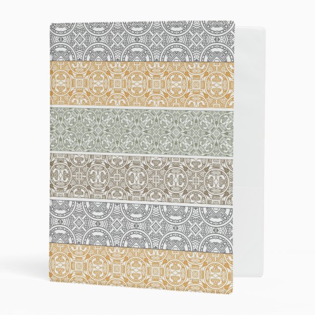 Ornamental pattern mini binder (Front/Inside)