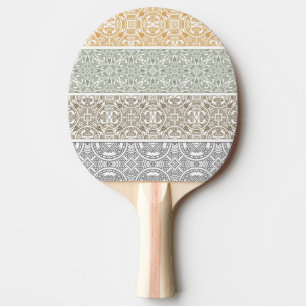 Ornamental pattern ping pong paddle