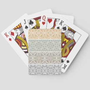 Ornamental pattern poker cards