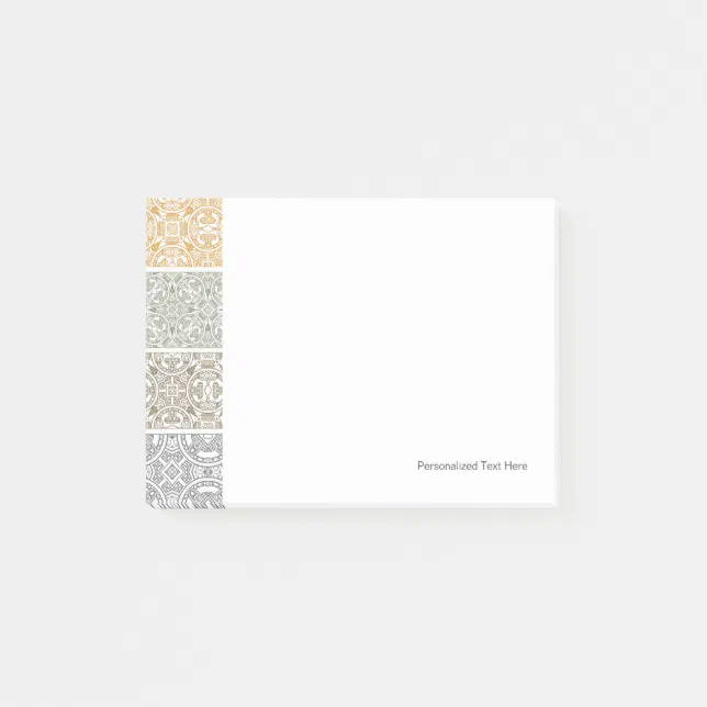 Post It Pattern Ornamental pattern post-it notes | Zazzle
