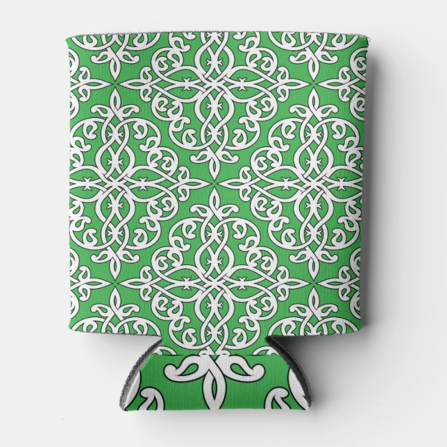 Ornamental pattern, seamless ethnic design. can cooler (Front)