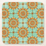 Ornamental pattern square paper coaster