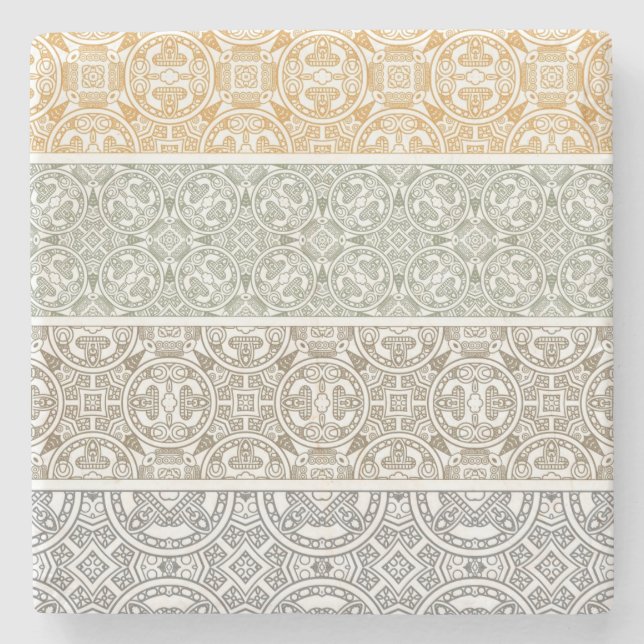 Ornamental pattern stone coaster (Front)