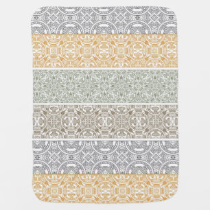 Ornamental pattern swaddle blanket