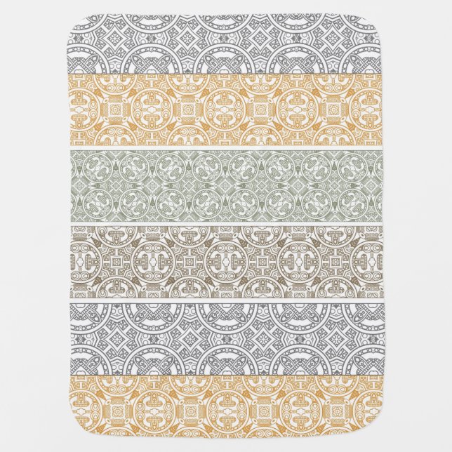 Ornamental pattern swaddle blanket (Front)