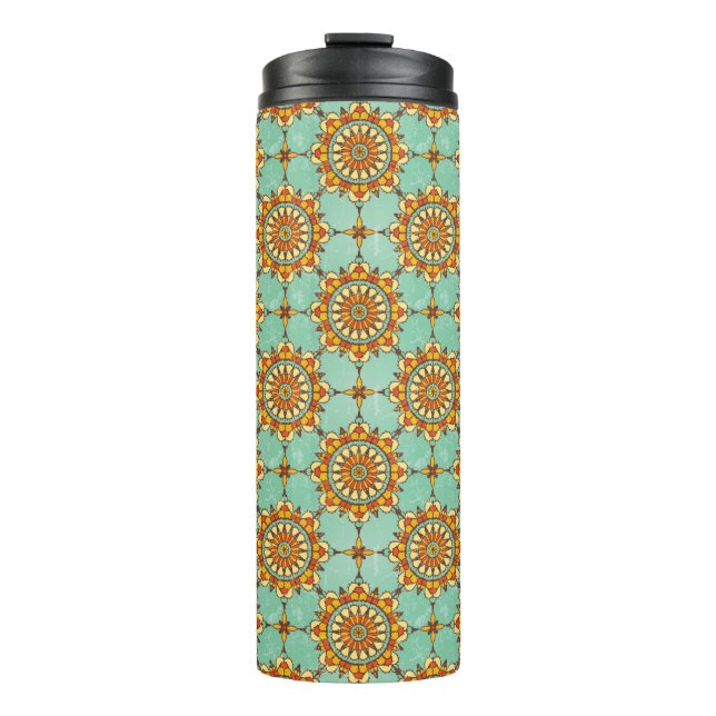 Ornamental pattern thermal tumbler (Front)
