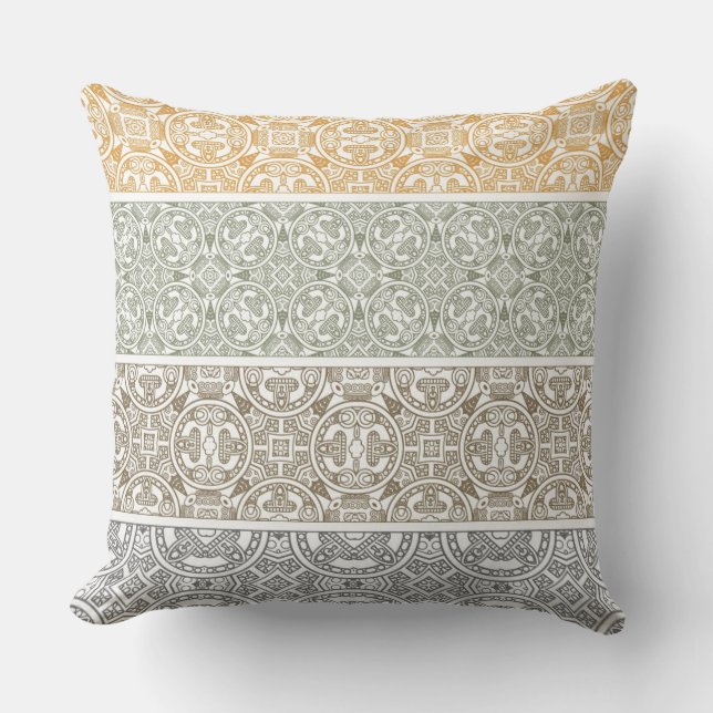 Ornamental pattern throw pillow (Front)
