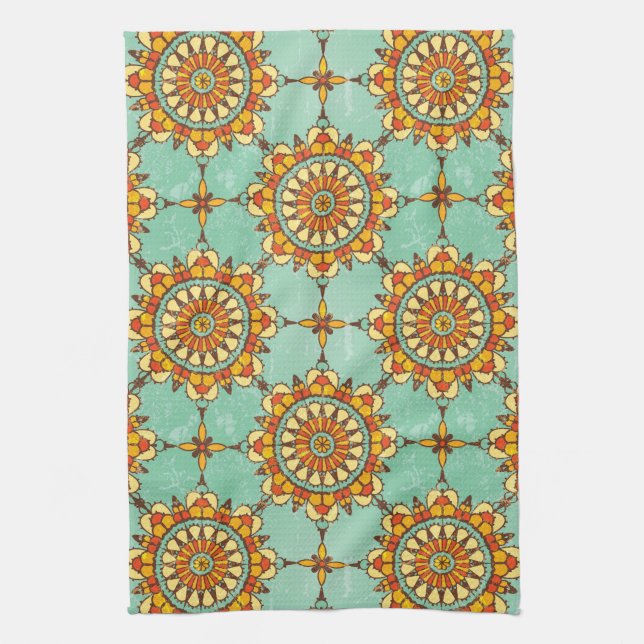 Ornamental pattern towel (Vertical)