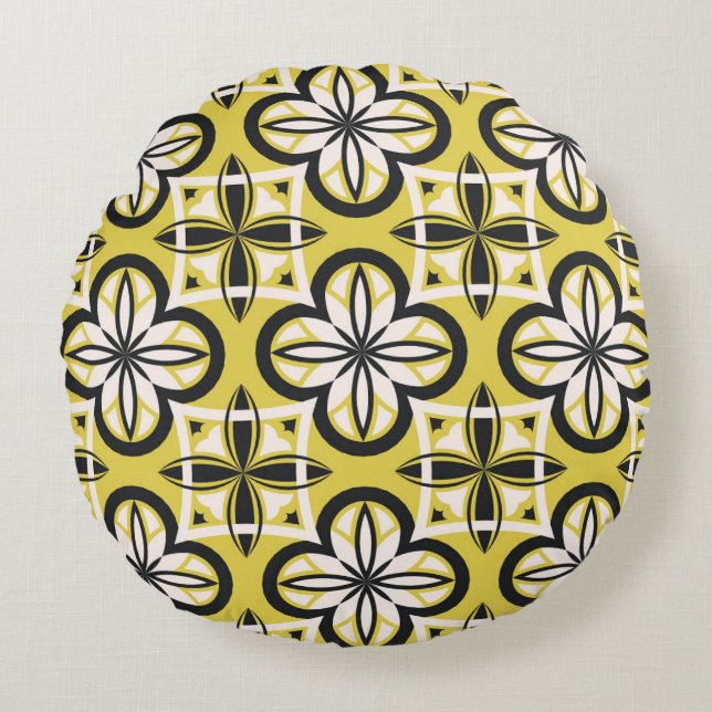 Ornamental pattern. Vintage illustrationabstract,  Round Pillow (Front)