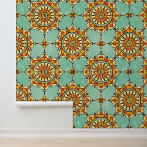 Ornamental pattern wallpaper 