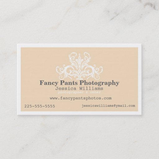 Customizable Ornamental Photography Business Card Templates