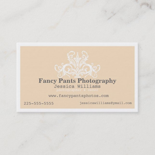 Ornamental Photography Business Card (Front)