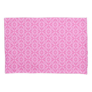 Ornamental Pink Damask Breast Cancer Awareness Pillow Case