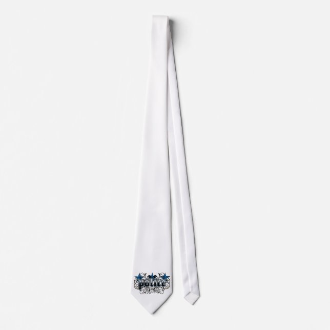 Ornamental Police Officer Neck Tie (Front)