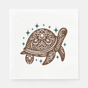 Ornamental Sea Turtle Napkins