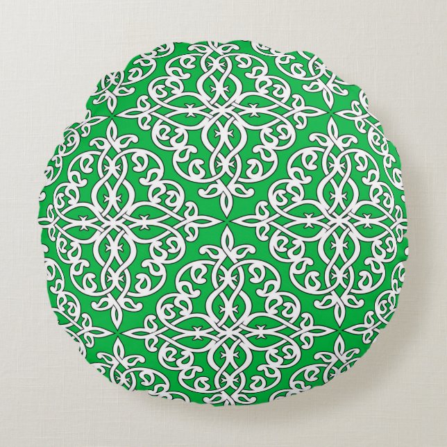 Ornamental seamless pattern. round pillow (Front)