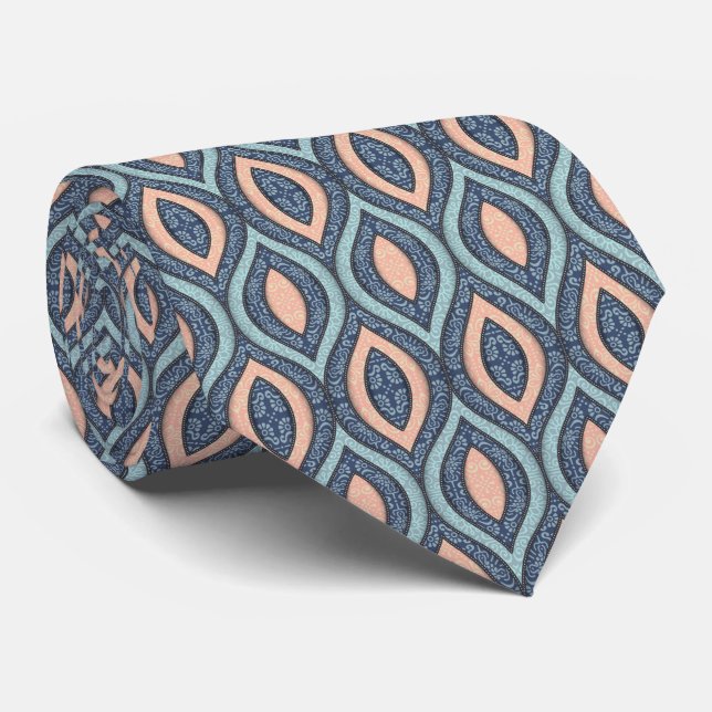Ornamental Shapes Neck Tie (Rolled)