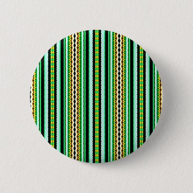 Ornamental Stripes Pinback Button (Front)