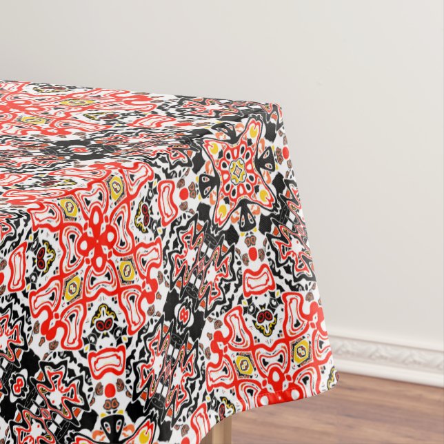 Ornamental style geometric moroccan kaliedoscope m tablecloth (In Situ)