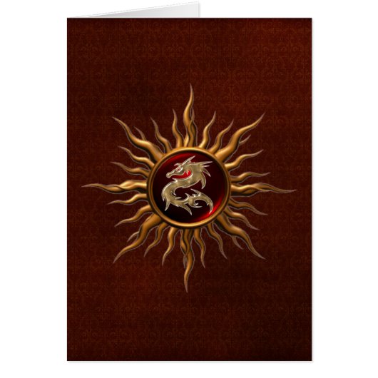 Ornamental Sun Dragon Cards (Front)