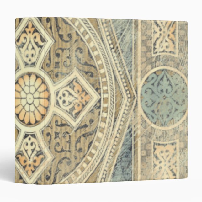 Ornamental Tapestry with Ornate Geometric Design Binder (Front/Spine)