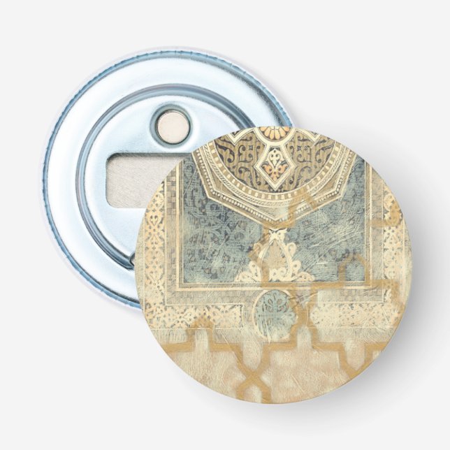 Ornamental Tapestry with Ornate Geometric Design Bottle Opener (Front)
