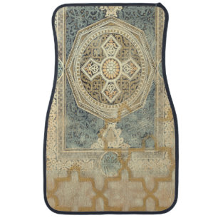 Ornamental Tapestry with Ornate Geometric Design Car Floor Mat