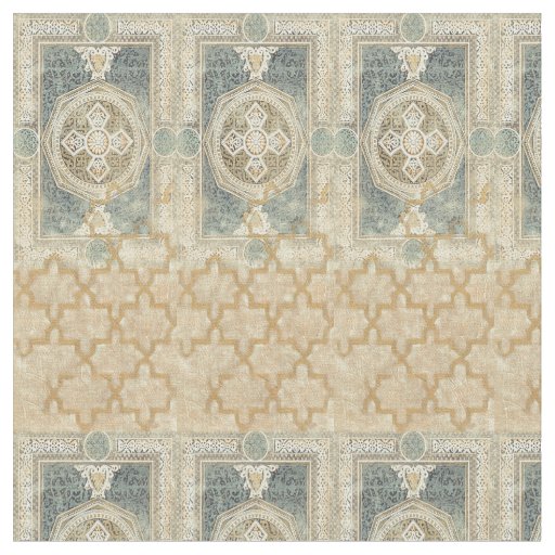 Ornamental Tapestry with Ornate Geometric Design Fabric