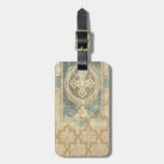 Ornamental Tapestry with Ornate Geometric Design Luggage Tag