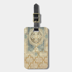 Ornamental Tapestry with Ornate Geometric Design Luggage Tag