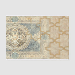 Ornamental Tapestry with Ornate Geometric Design Tissue Paper