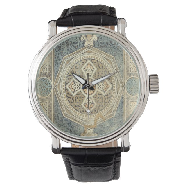Ornamental Tapestry with Ornate Geometric Design Watch (Front)