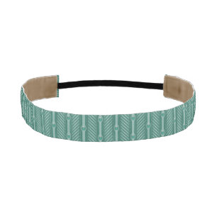 Ornamental Teal Pattern Athletic Headband