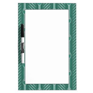 Ornamental Teal Pattern Dry Erase Board