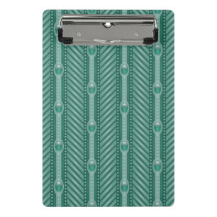 Ornamental Teal Pattern Mini Clipboard