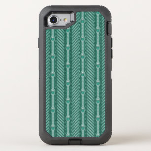 Ornamental Teal Pattern OtterBox Defender iPhone SE/8/7 Case