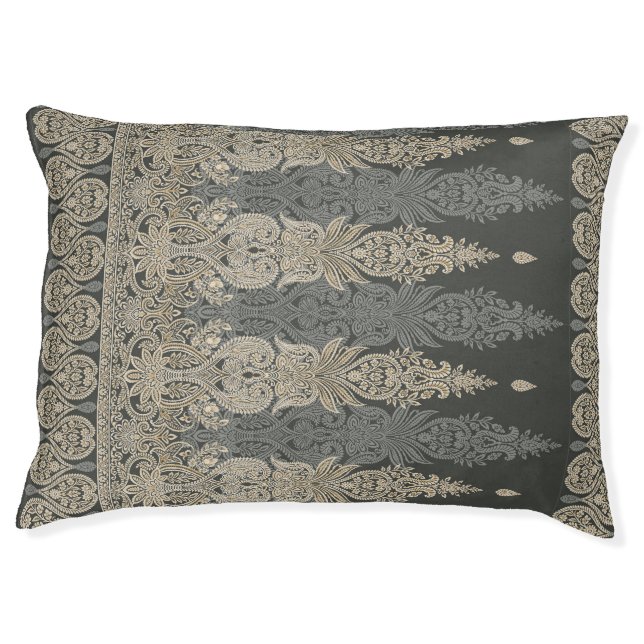 Ornamental Traditional Paisley design Pet Bed (Front)