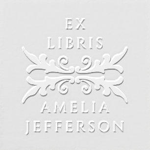 Ornamental Vintage From The Library Of Ex Libris Embosser