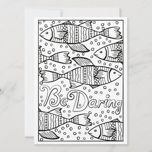 OrnaMENTALs Be Daring Fish Color Your Own (Front)