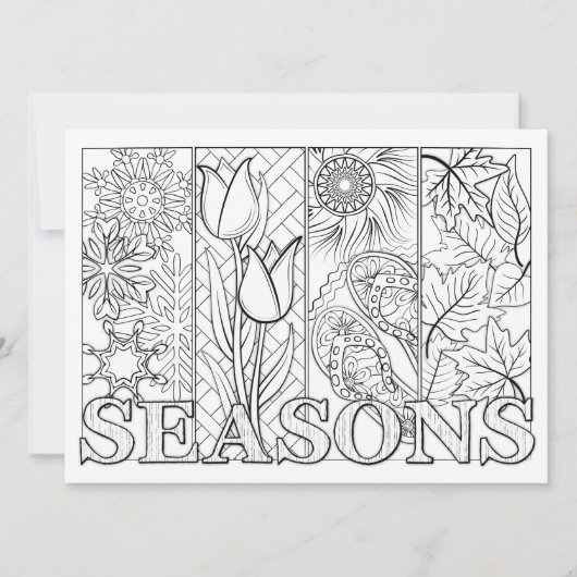 OrnaMENTALs Four Seasons Color Your Own (Front)