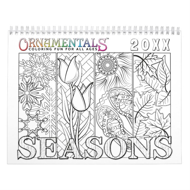 OrnaMENTALs Seasons Coloring Through the Year Calendar (Cover)