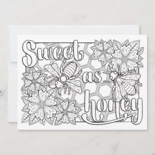 OrnaMENTALs Sweet as Honey Bees Color Your Own (Front)